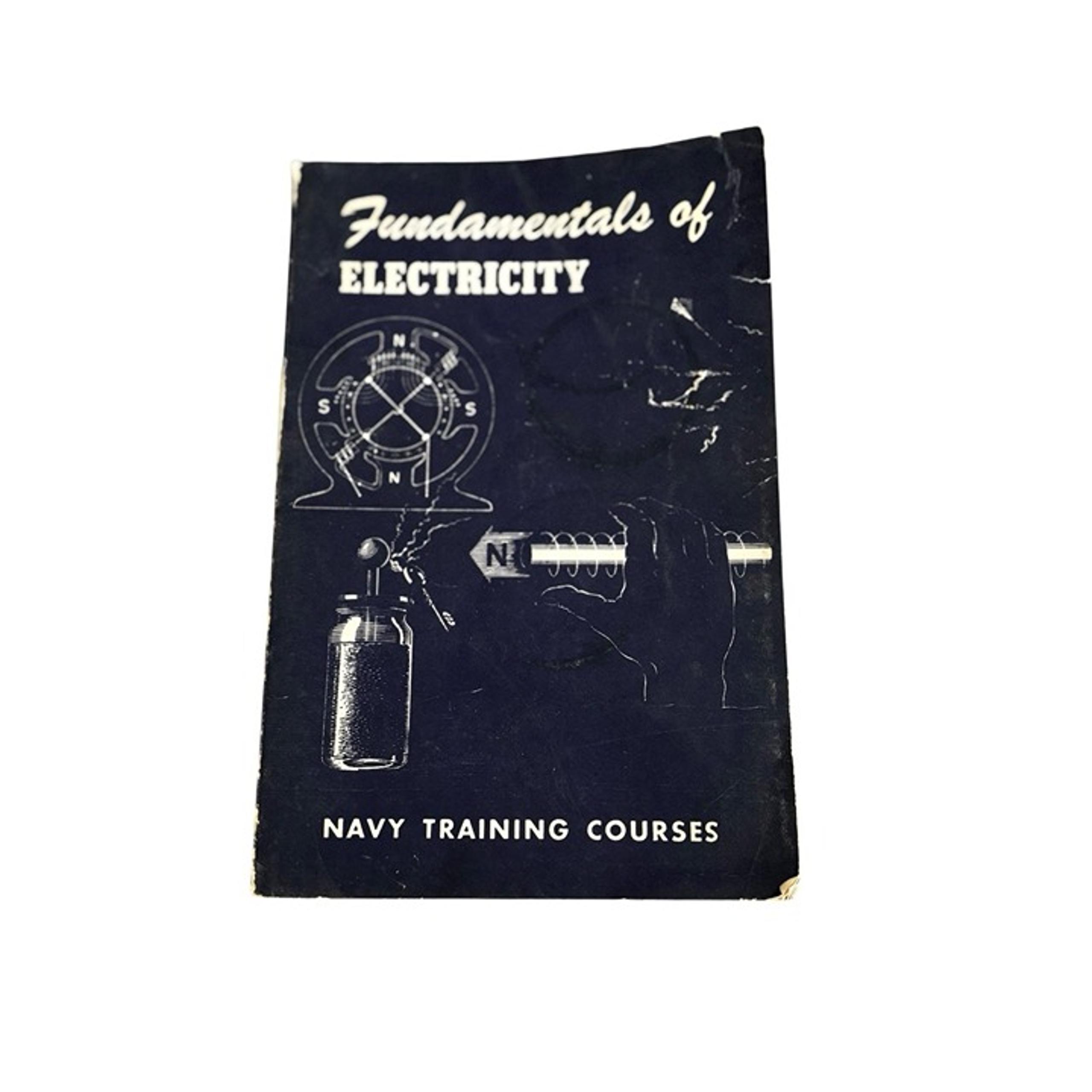 Vintage WW2 Class Book 1944 Fundamentals Of Electricity Navy Courses Soft Cover