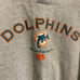 Men's NFL Dolphins Football Sweatshirt 90's Gray Size XL