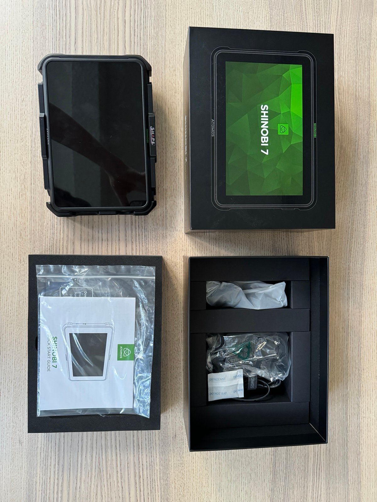 ATOMOS SHINOBI 7 4k HDMI/SDI HDR Photo & Video Monitor - W/SHAPE CAGE