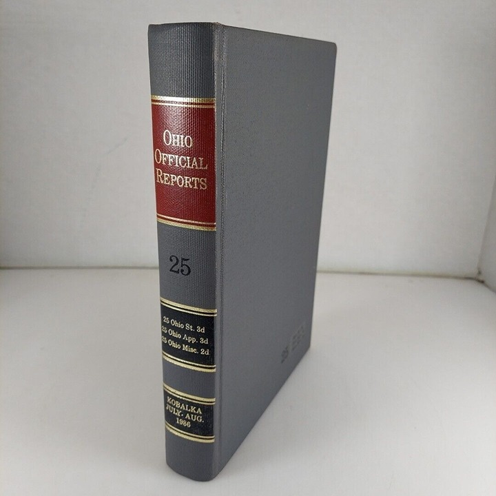 Ohio Official Reports 25 Walter Kobalka July-Aug 1986 HC Anderson Publishing Co.