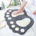 Bathroom Rugs Mats Water Absorbent Non-Slip Mat Used in Bathroom Grey, 19x26''