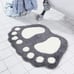 Bathroom Rugs Mats Water Absorbent Non-Slip Mat Used in Bathroom Grey, 19x26''