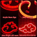 Naruto Red Cloud Dimmable Adjust Brightness LED Neon Light Sign ( Akatsuki Ninja