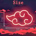 Naruto Red Cloud Dimmable Adjust Brightness LED Neon Light Sign ( Akatsuki Ninja