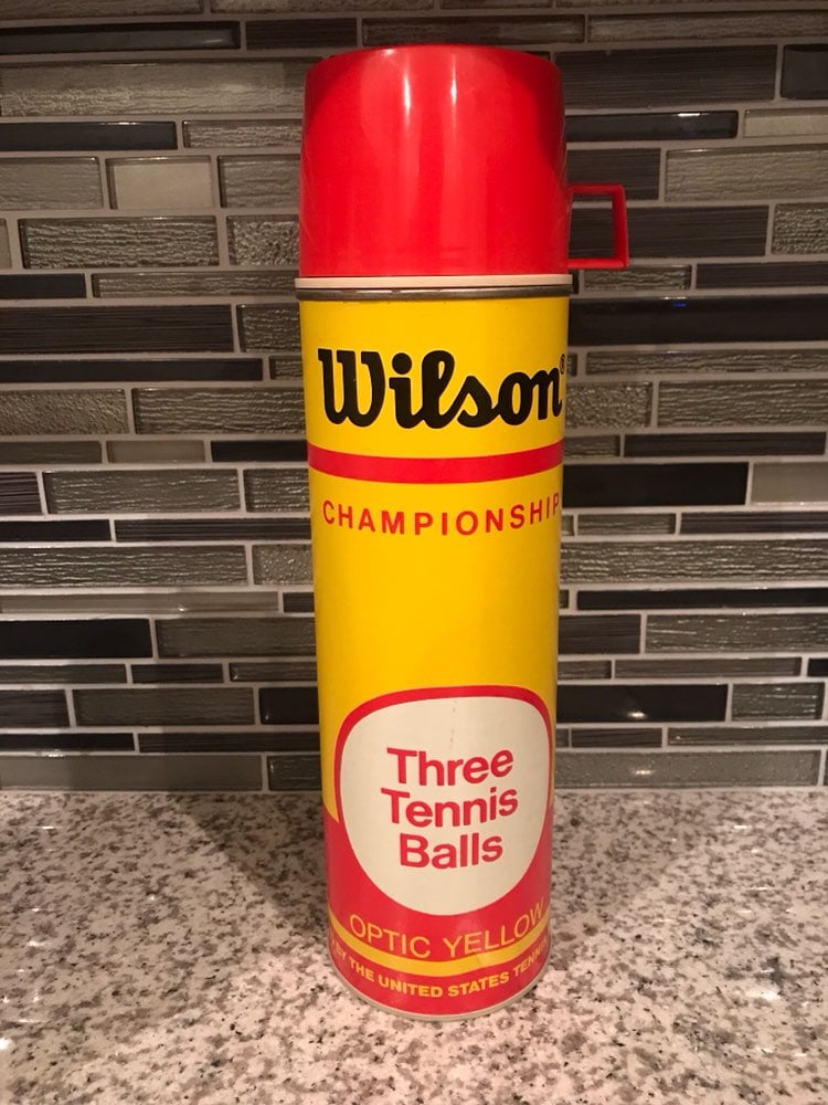 Vintage Wilson 3 Tennis Ball Thermos