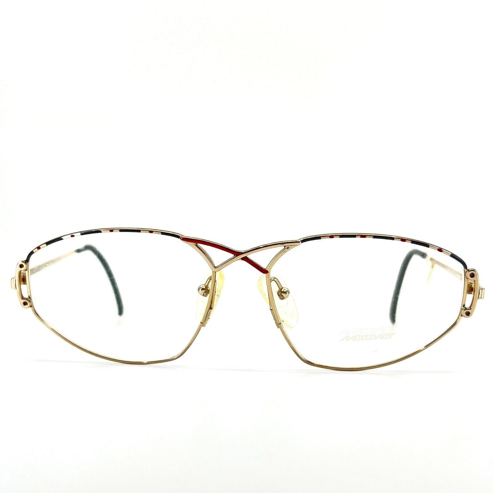 Meitzner larissa col 831 Eyeglasses Gold Metal Full rim Frame 55-15 135 mm