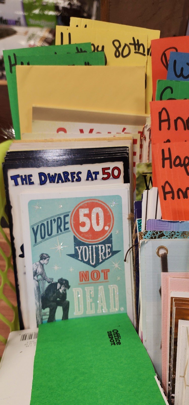 Over 90 Hallmark cards