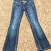 Hudson Denim Wide Flare Jeans w/ Flap Pockets, Stretch, Bootcut size 24