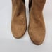 Dune London Women's Walker Boot Size 10 Block Heel Chelsea Pull On Tan Suede Y