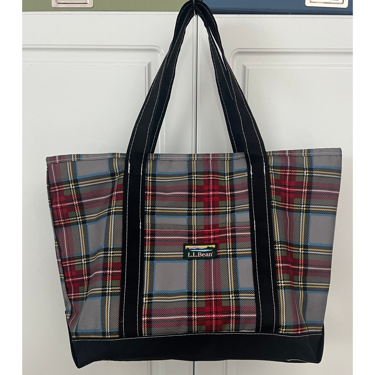 L.L. Bean Plaid Tote Bags for Women Mercari