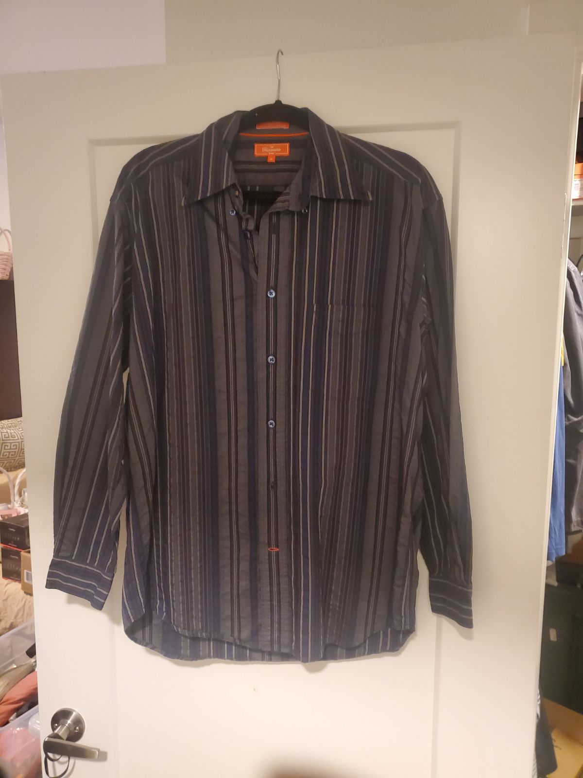 Faconnable striped casual/dress shirt.