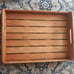 Large Solid Oak Heavy Duty Serving Tray