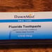 DawnMist Toothpaste, 4.75oz Tube, (134g)