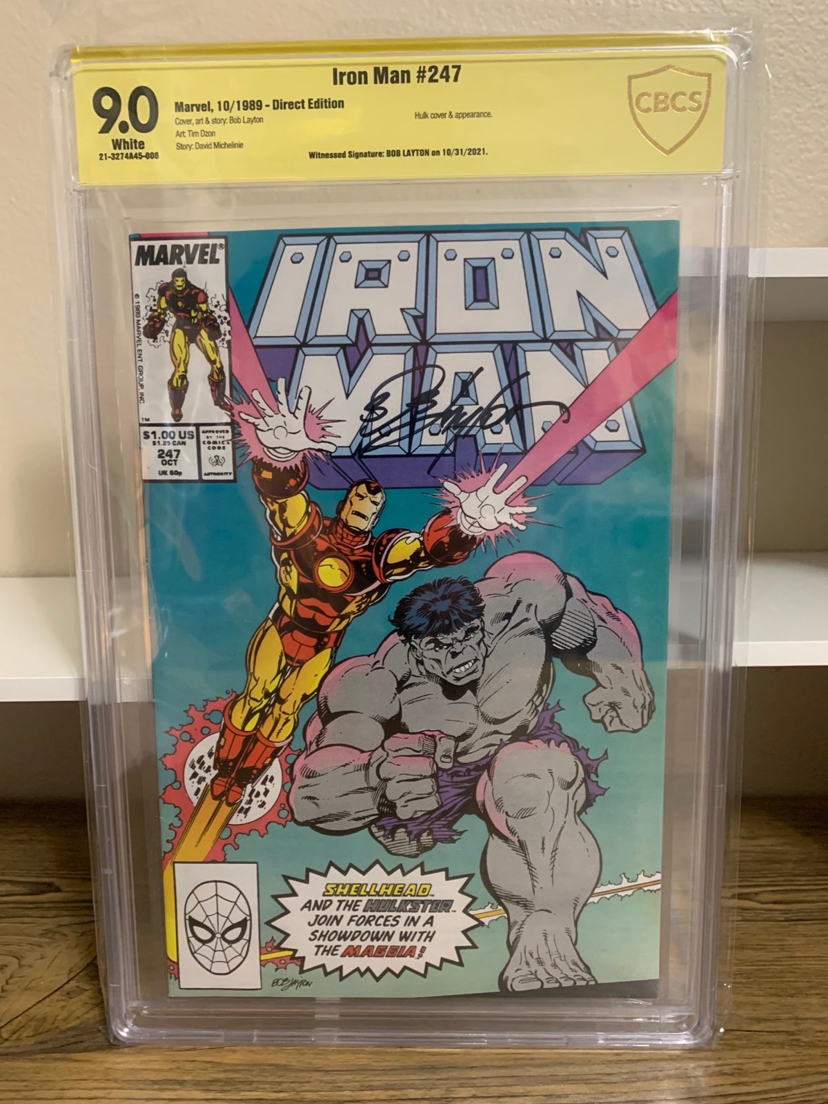 Iron Man # 247 Signed Comic Book