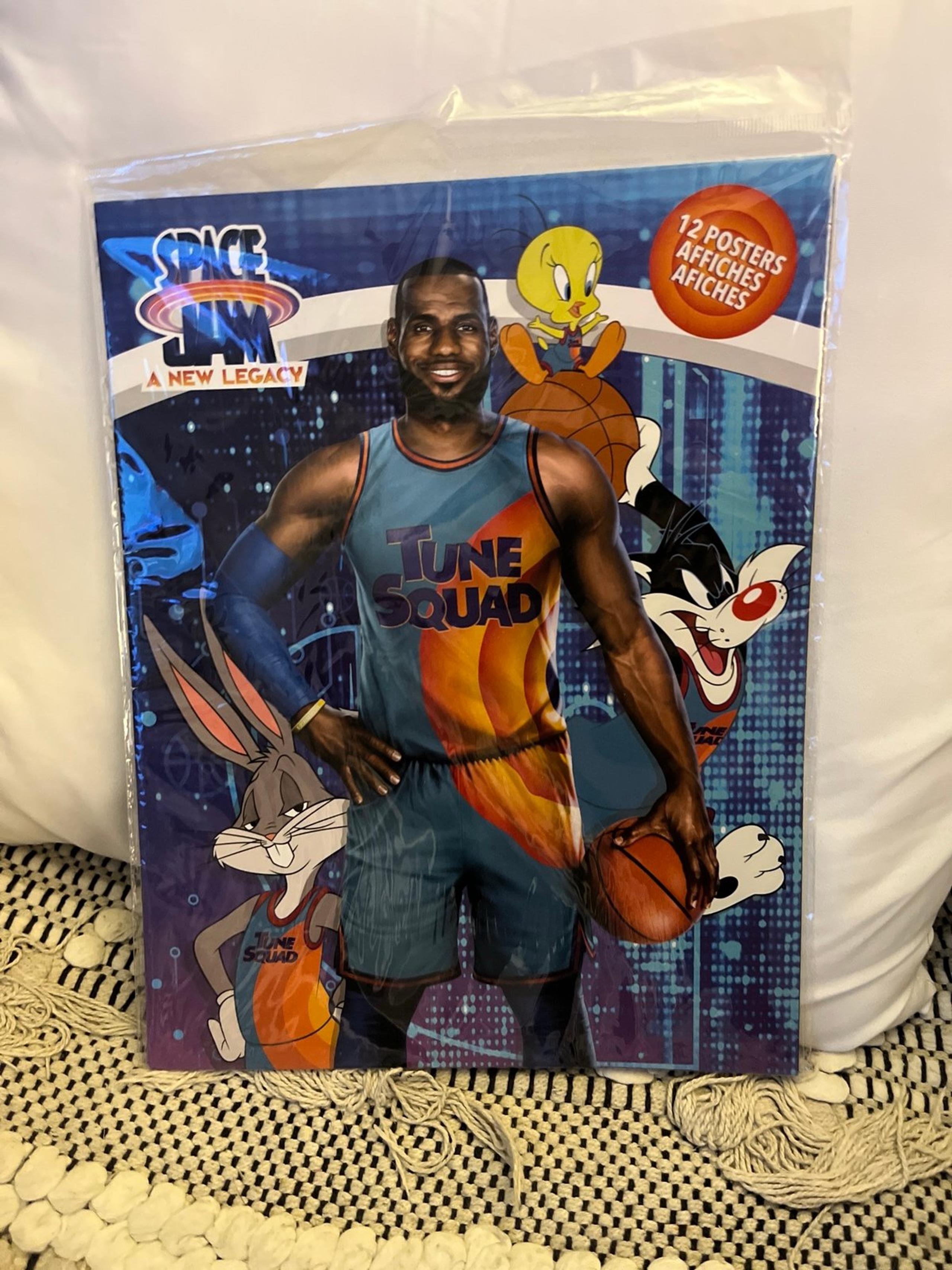 Space Jam New Legacy 12 poster book 8.5 x 11 LeBron basketball Tune Squad