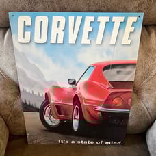 Bundle Corvette metal signs vintage