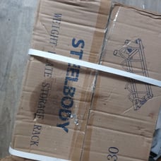 Weight plate storage rack