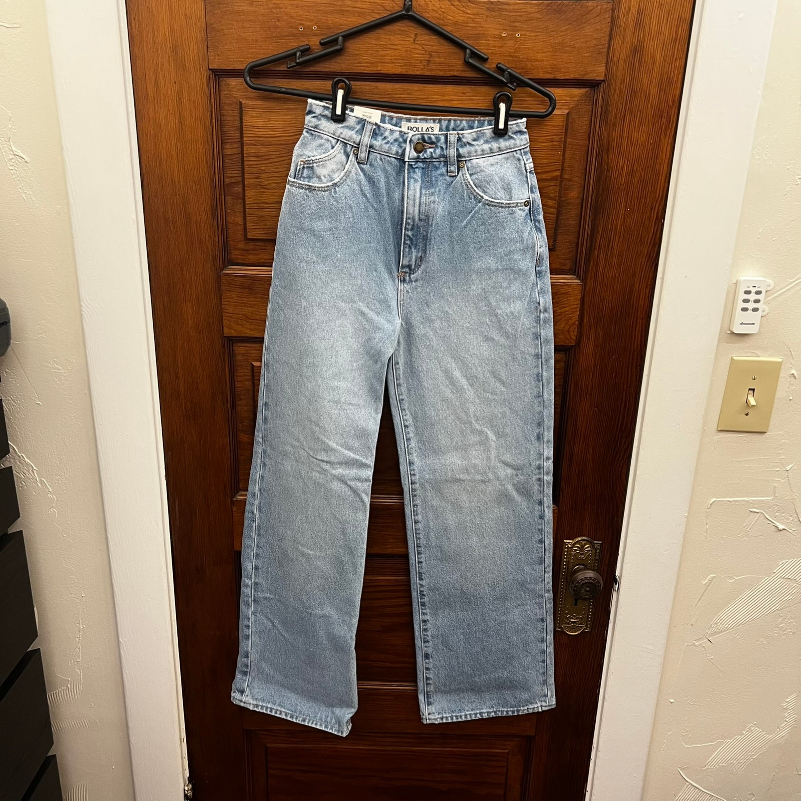 Rolla's High Rise Loose Straight Ankle Old Stone size 24 NWT's Blue Jeans 129