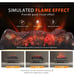 VIVOHOME 23 Inch 120V 1400W Portable Electric Fireplace with Realistic Ember Bed