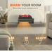 VIVOHOME 23 Inch 120V 1400W Portable Electric Fireplace with Realistic Ember Bed