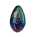 Glass Eye Studio Hand Blown Glass Ombre Iridescent Dichroic Egg Paperweight