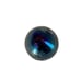 Glass Eye Studio Hand Blown Glass Ombre Iridescent Dichroic Egg Paperweight