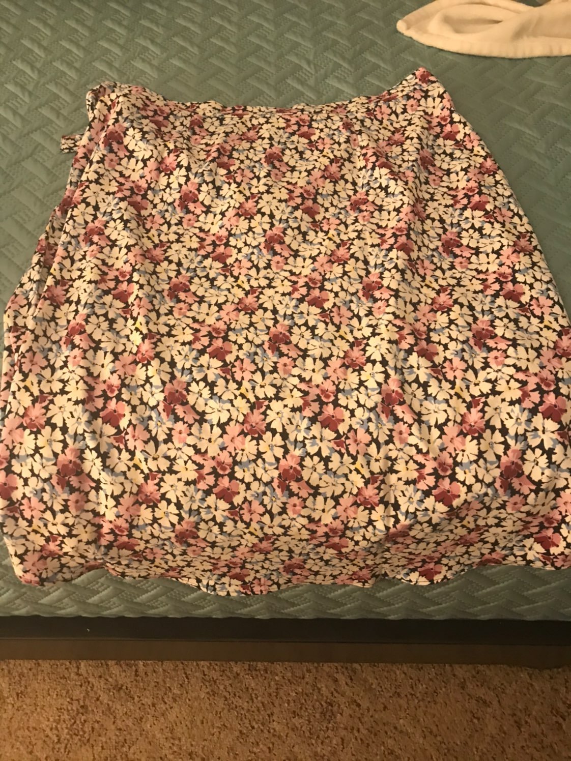 Floral wrap skirt