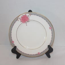 Coalport The Aristocrat England Porcelain Set of 8 Salad Plate 7 1/2 Rose
