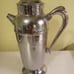 Vintage Art Deco Silver Plated Cocktail Shaker with a Grape and Vine Pattern