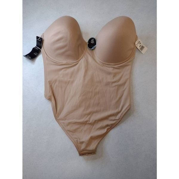 Va Bien Size 38D Strapless Low Back Slimming Bodysuit Women's