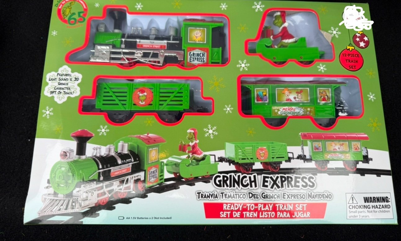 The Grinch Express Train Set & Bump And GO- NEW