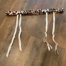 VS vintage leopard bow garter belt