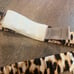 VS vintage leopard bow garter belt
