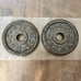 Vintage Golds Gym 3lb Weight Plates 1” center (2 plates / 6lbs total)