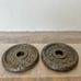 Vintage Golds Gym 3lb Weight Plates 1” center (2 plates / 6lbs total)