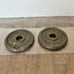 Vintage Golds Gym 3lb Weight Plates 1” center (2 plates / 6lbs total)