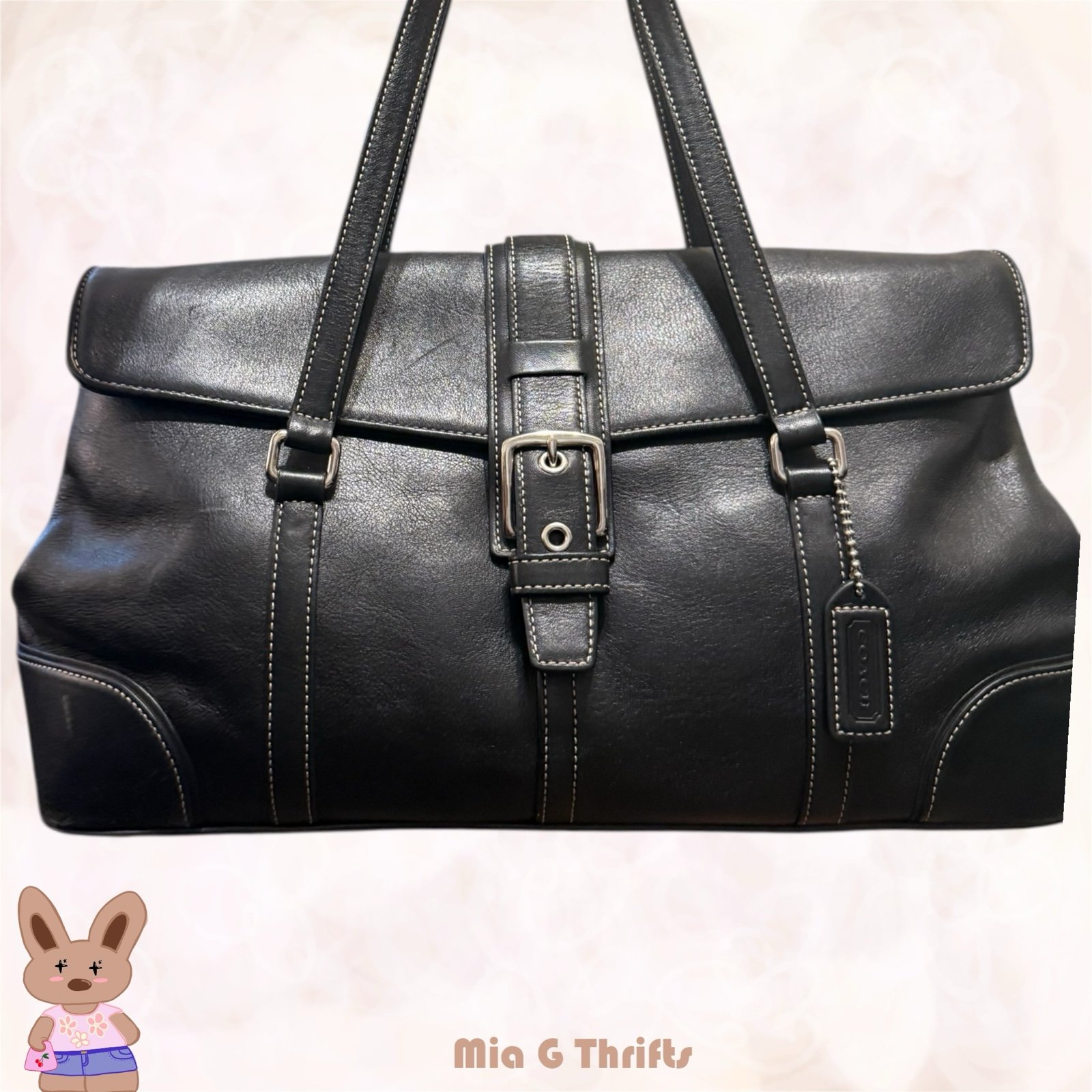 Vintage Coach Hampton Buckle Bag