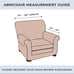 Velvet Plush Stretch Sleeve Beige Chair Furniture Protector 1 piece Sofa Cover