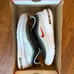 New Nike Air Max AXIS Black Sport Red Platinum Sz 6