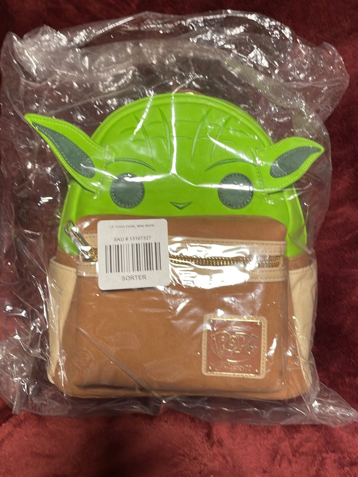 Loungefly Yoda figural backpack