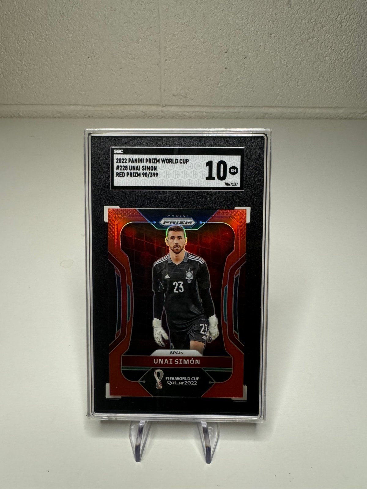 2022 Panini World Cup Unai Simon Red Prizm /399