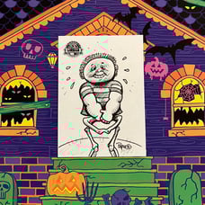 Garbage Pail Kids 1/1 Sketch Darrin Pepe