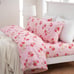 Bed Sheet Set Queen Pink Floral Printed Sheets Ultra Soft Queen 4 Pieces
