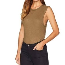 Free People All The Time Green Bodysuit