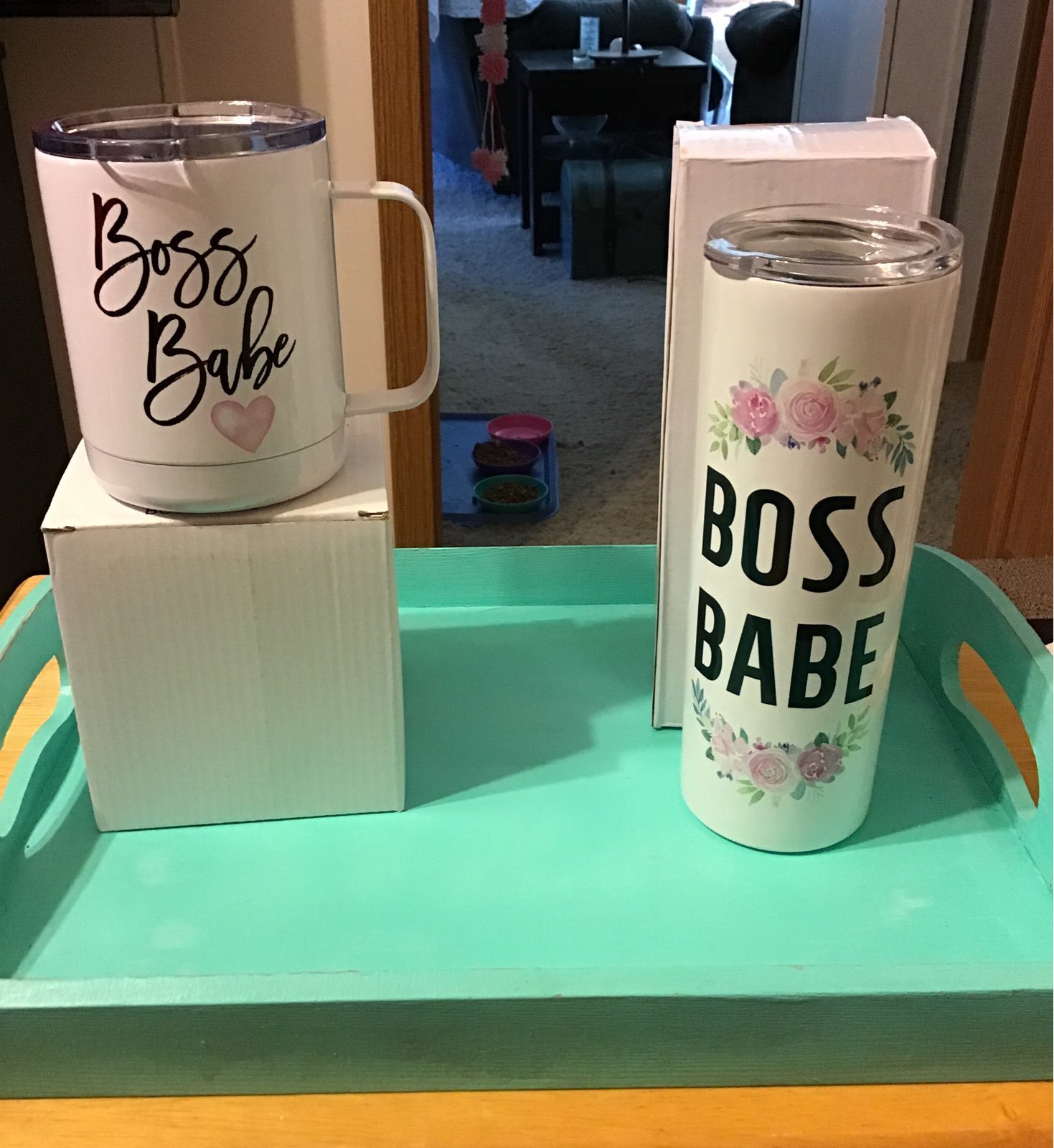 Travel mug and cup