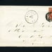US SCOTT #26 Sayville NY 1861 Postal History Cover BROWN CARMINE, Cat.40.00