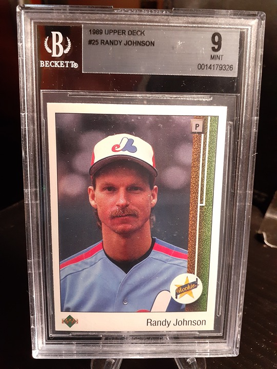 1989 (RC) Randy Johnson-Upper Deck#25 / Rookie Mint / Beckett-9