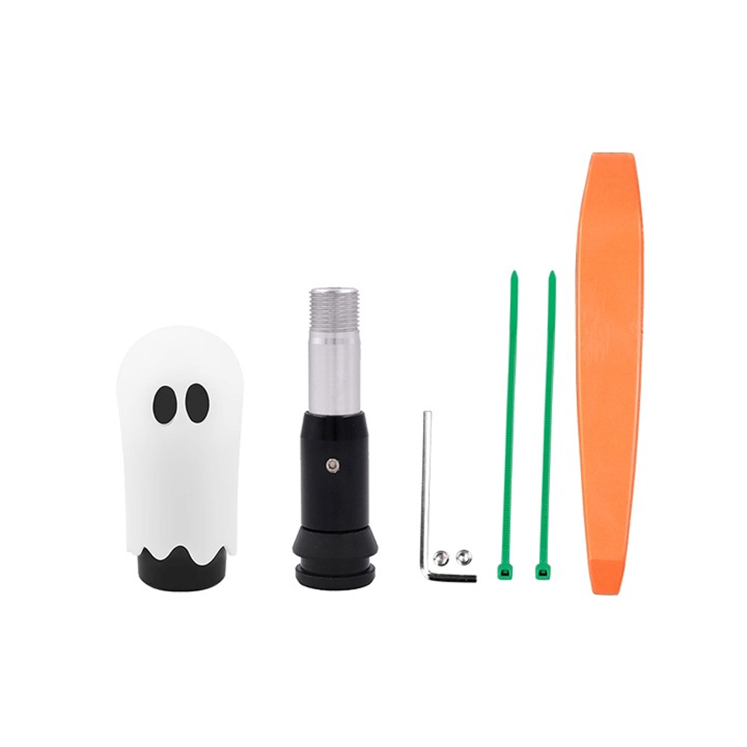 New Universal Ghost Aluminum White Automatic Gear Shift Knob Shifter Lever Head