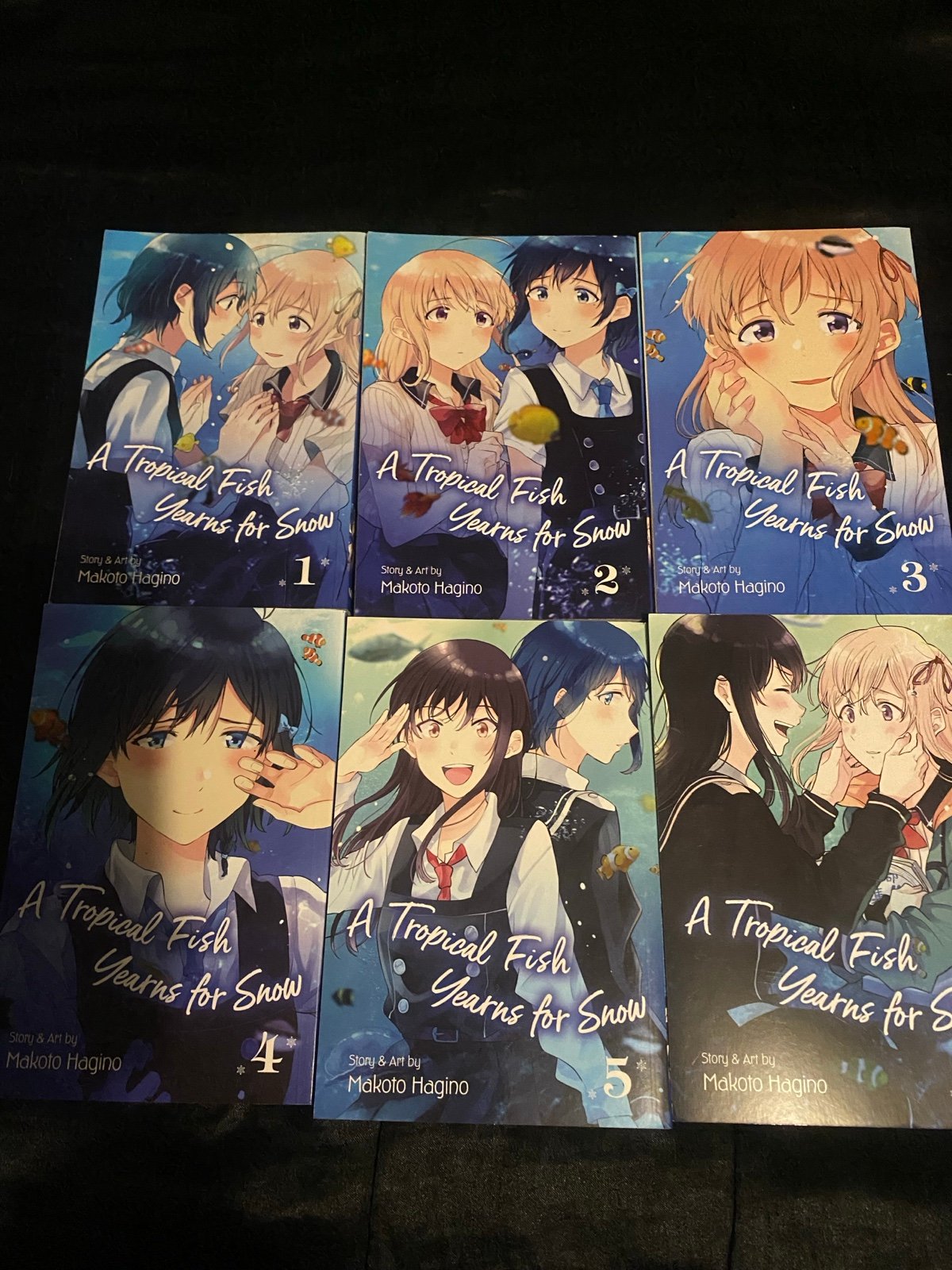 a tropical fish yearns for snow manga lot bundle volumes 1-6
