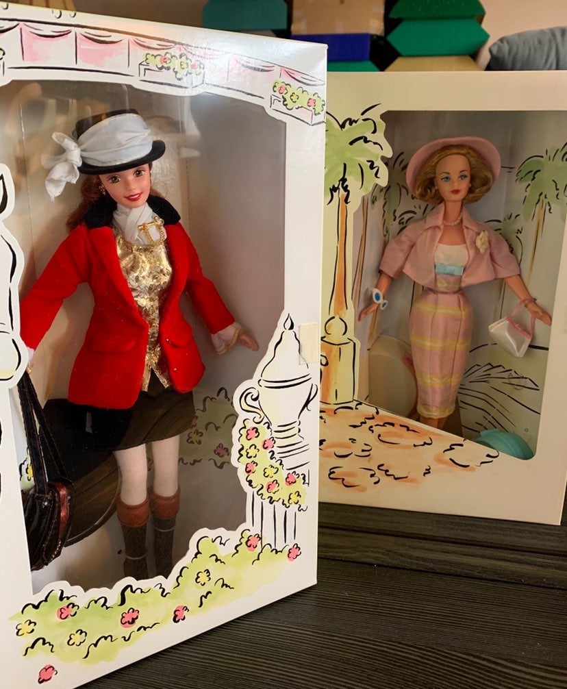 2 Limited Edition Spiegel Barbie Dolls